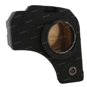 Короб стелс для сабвуфера на Chery Tiggo 7 Pro / 7 Pro Max 2020+ (10", в правое крыло, черный, с грилем)